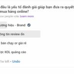 Khảo sát yếu tố quyết định trước khi mua hàng online