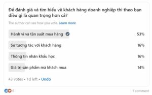 Khảo sát về việc đánh giá khách hàng của doanh nghiệp