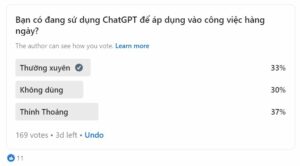 Khảo sát việc sử dụng ChatGPT vào công việc hàng ngày