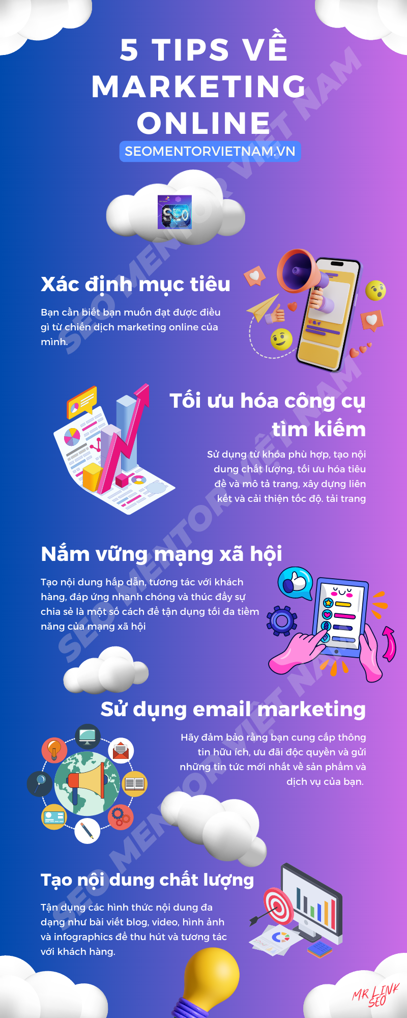 Infographics - 5 Tips Marketing online có thể bạn chưa biết