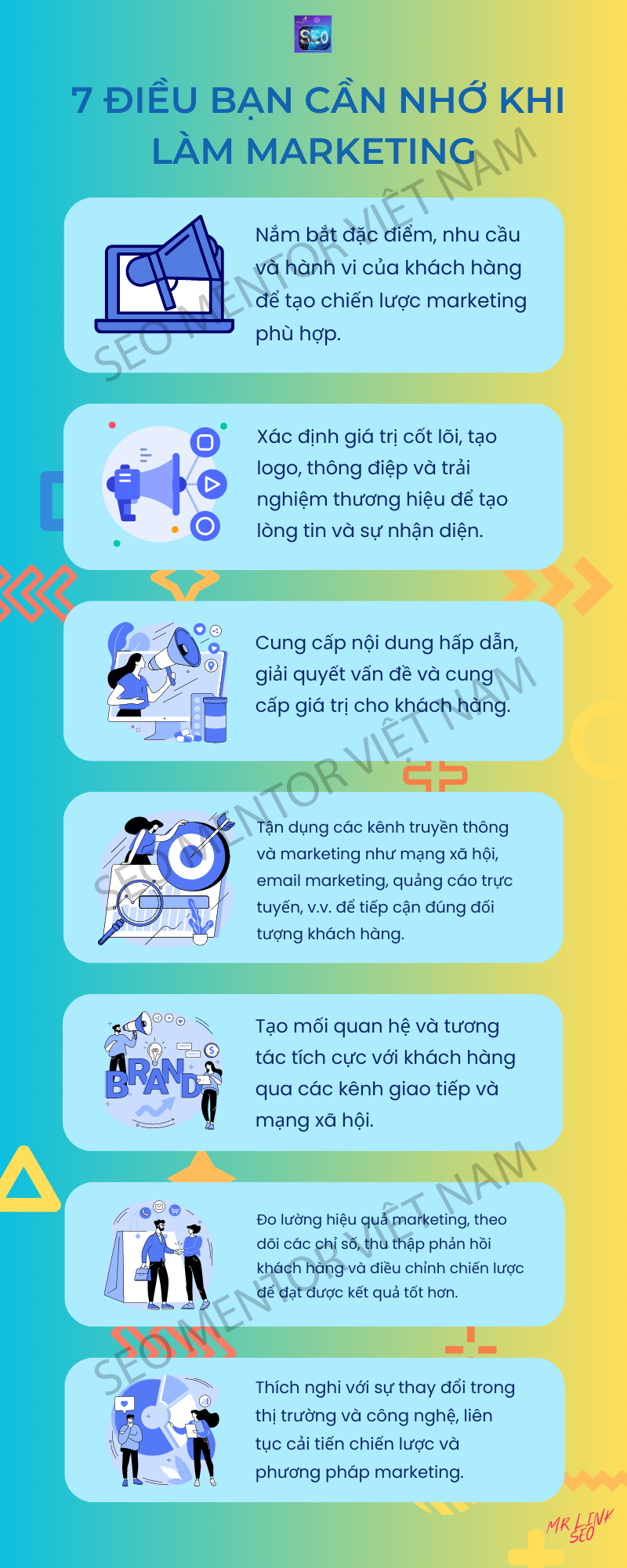 Infographics - 7 điều bạn cần nhớ khi làm Marketing online