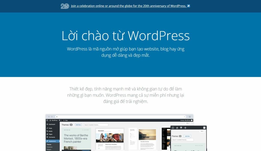 Website nền tảng WordPress