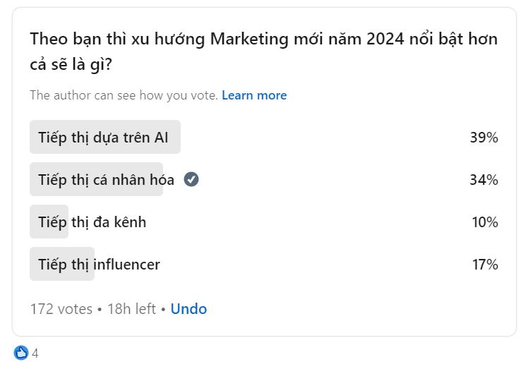 Khảo sát về xu hướng Marketing mới trong năm 2024 sẽ là gì?