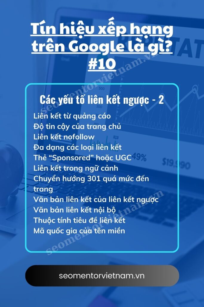 Tín hiệu xếp hạng trên Google 10