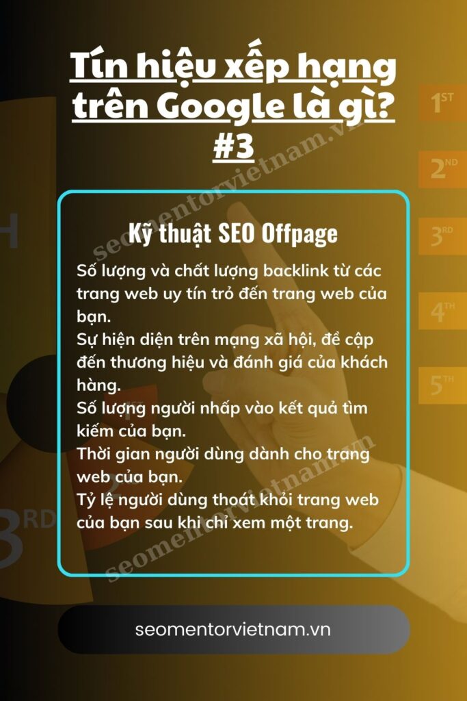 Tín hiệu xếp hạng trên Google 3