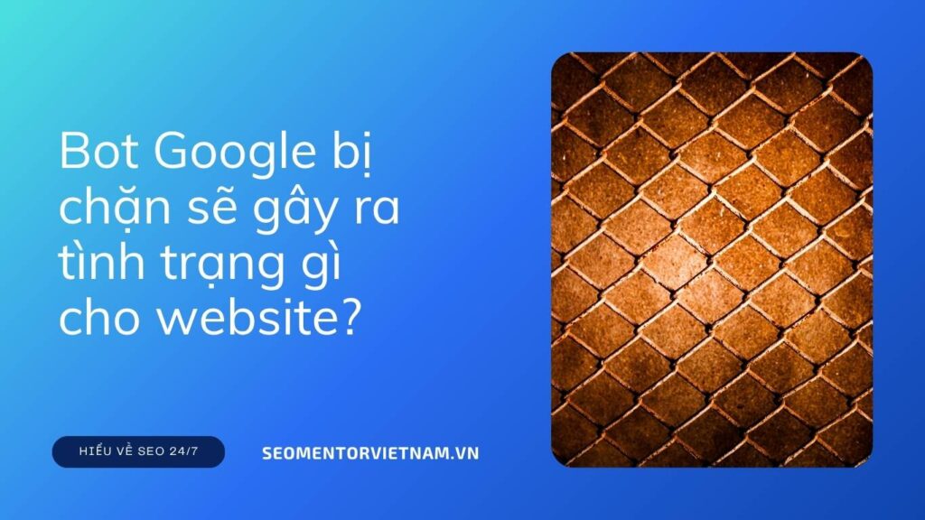 Bot Google bị chặn sẽ gây ra tình trạng gì cho website?