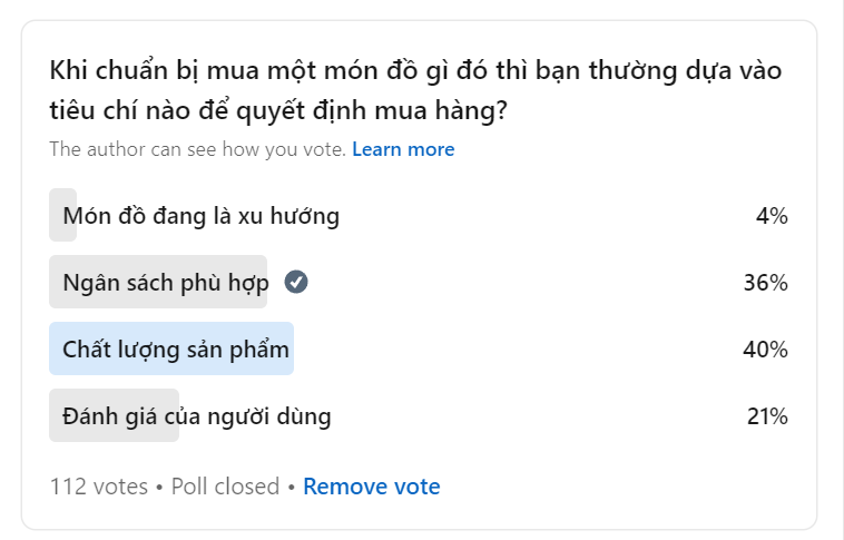 Khảo sát việc khách hàng luôn thích sản phẩm giảm giá