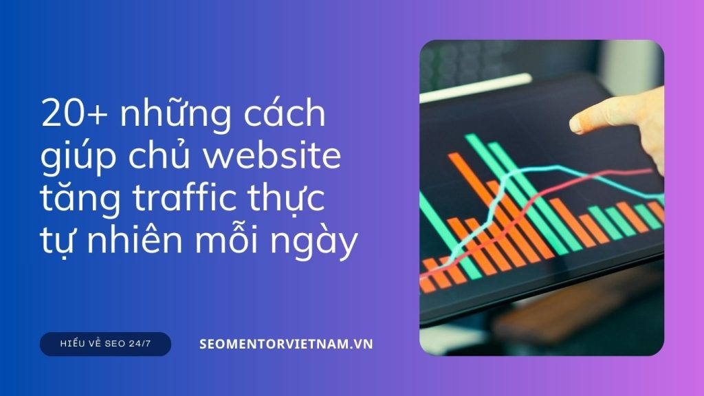 20+ những cách giúp chủ website tăng traffic thực tự nhiên mỗi ngày