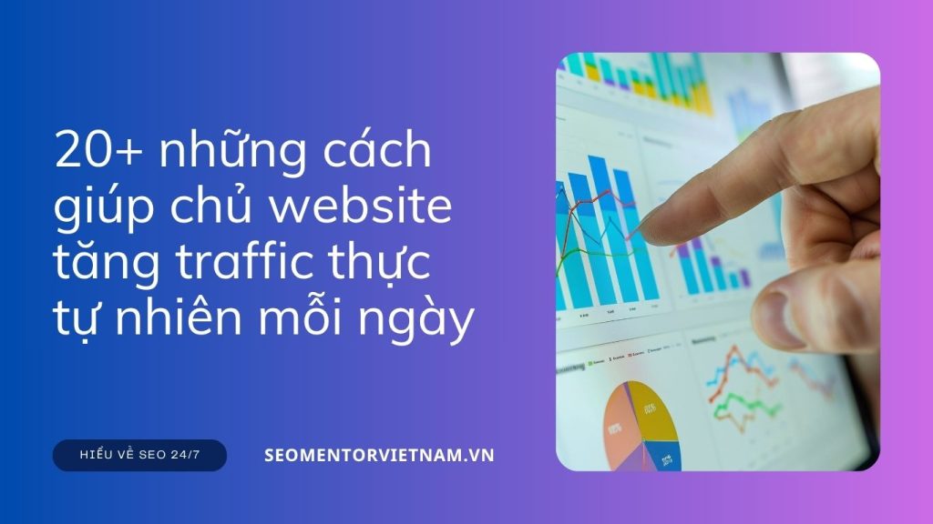 20+ những cách giúp chủ website tăng traffic thực tự nhiên mỗi ngày