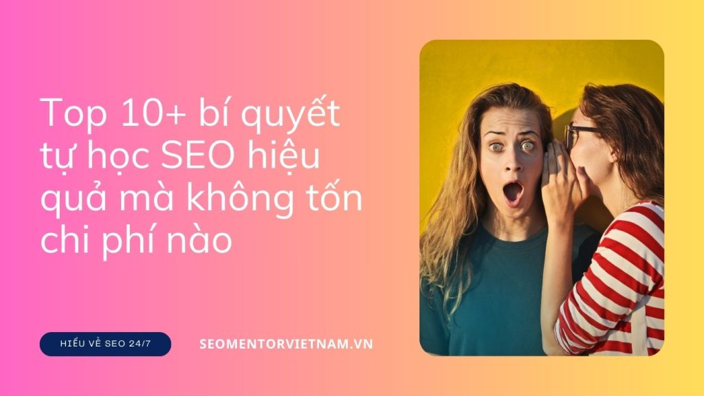 Top 10+ bí quyết tự học SEO hiệu quả mà không tốn chi phí nào