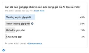 Khảo sát về vấn nạn nội dung rác từ AI gây ảnh hưởng tới người dùng