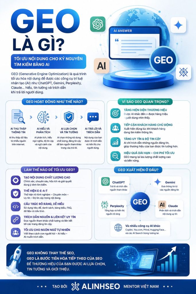 Infographics - GEO là gì trong SEO?