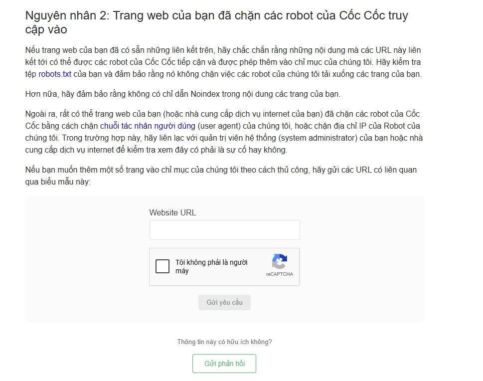 Hướng dẫn submit website lên nền tảng Cốc Cốc dễ dàng