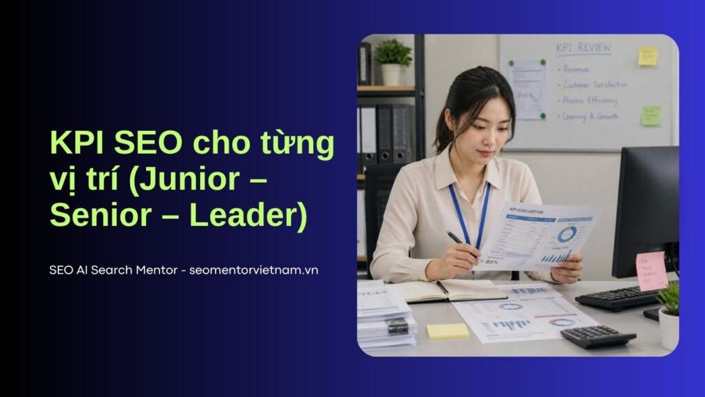 KPI SEO cho từng vị trí (Junior – Senior – Leader)